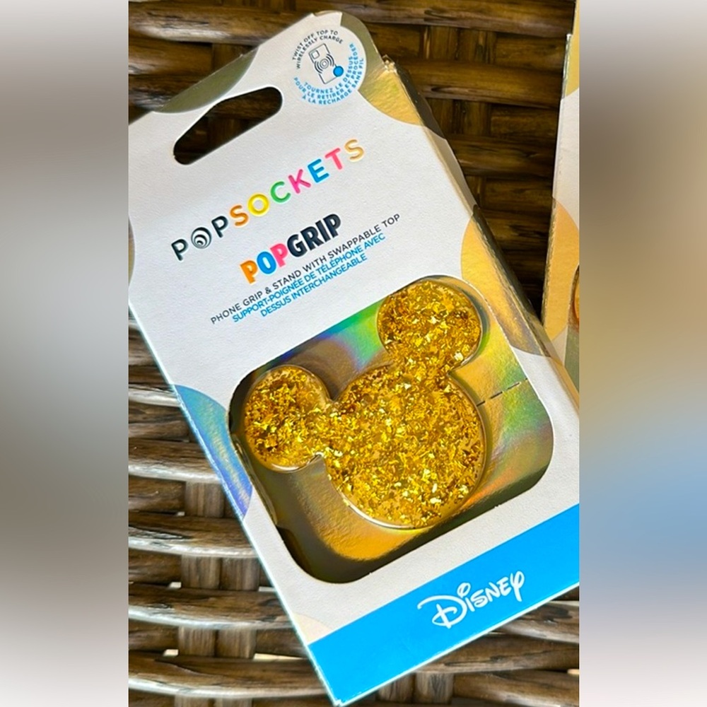 Disney PopSockets Gold Glitter PopGrip